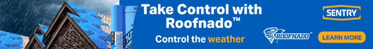 Sentry Building - Banner Ad - Take Control with Roofnado