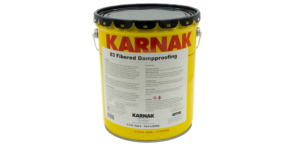 83 Fibered Dampproofing (Brush or spray)