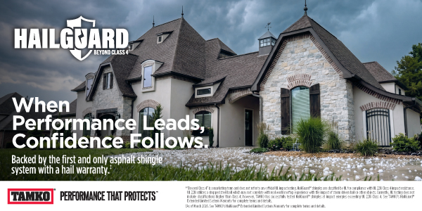 HailGuard™ shingles introduce a new standard for hail protection